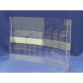 Set of 2 Adjustable Clear Curved Pamphlet Brochure Display
